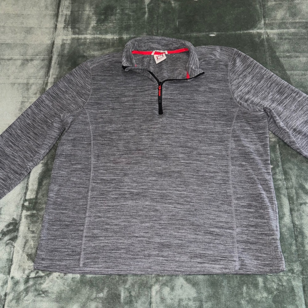 Avalanche Outdoor Supply Womens Large Gray Quarter Zip Pullover Sweater